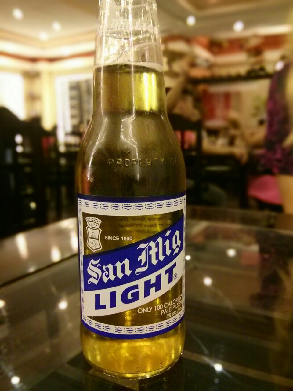 Brun tale Labe Light san miguel, only 100 calories but still 5% - Fatty Nick's Food Diary