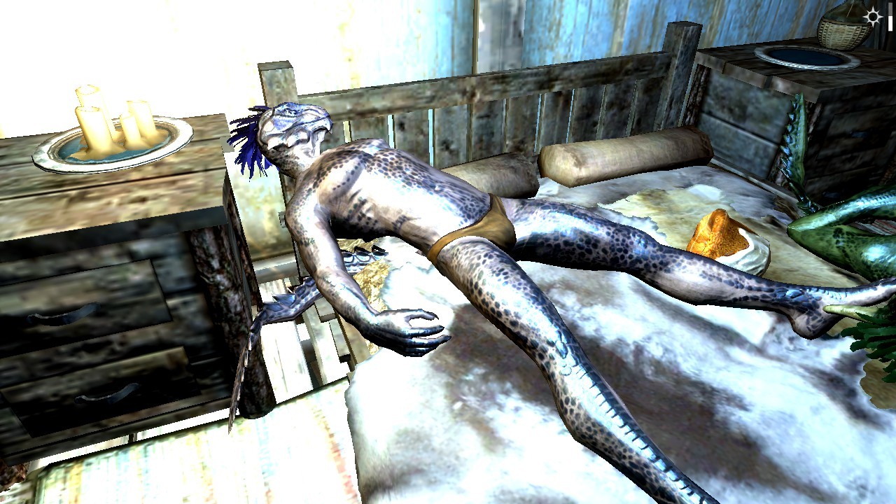 You wake up absolutely confused as to why there are naked argonians all over your