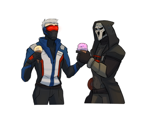 parallelpie:  Did they just eat ice cream with their masks on? Yes. Yes they did. 