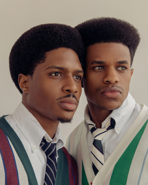 Jeremy Pope and Ephraim Sykes by David Urbanke for VMAN.