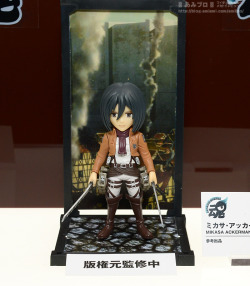 Tamashii Buddies releases a preview of their Mikasa figure, to be released in summer 2015!Eren and Levi were previously announced for a July 31st, 2015 release and are available for preorder!