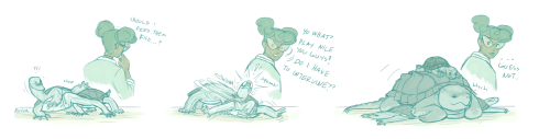 More Adventures With Demutated Turtles. I Can't Get Over When Basking Sliders And Softshells Stretch