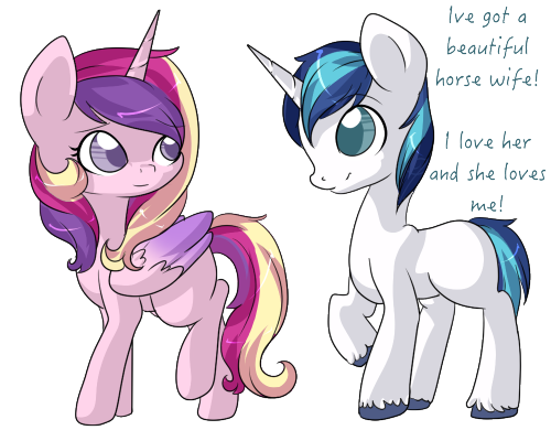 coolmyassholeburnsthings:  anthonysclopbox2:  mlphappyhour:  askyellowsprite:  bubblepopmod:  The adventures of shining and his horse wife. Bonus:   fuck….  ow…my hurt  To cute  Way to cute.  Rebageling again cus damn that’s cute <3