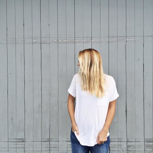 White tees for days. Nothing beats a white tee and jeans&hellip;am I right or am I right? #zady 