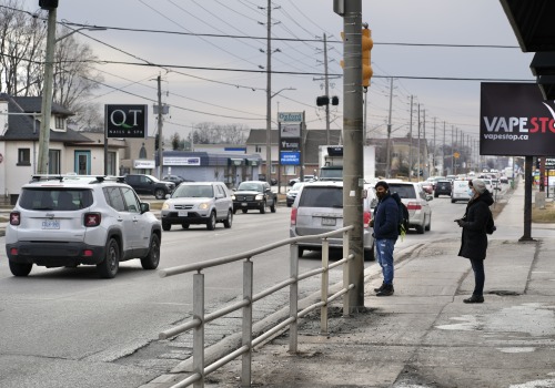 Pedestrian crossing - Oxford St/Quebec St junction. (photographer: Giles Whitaker)