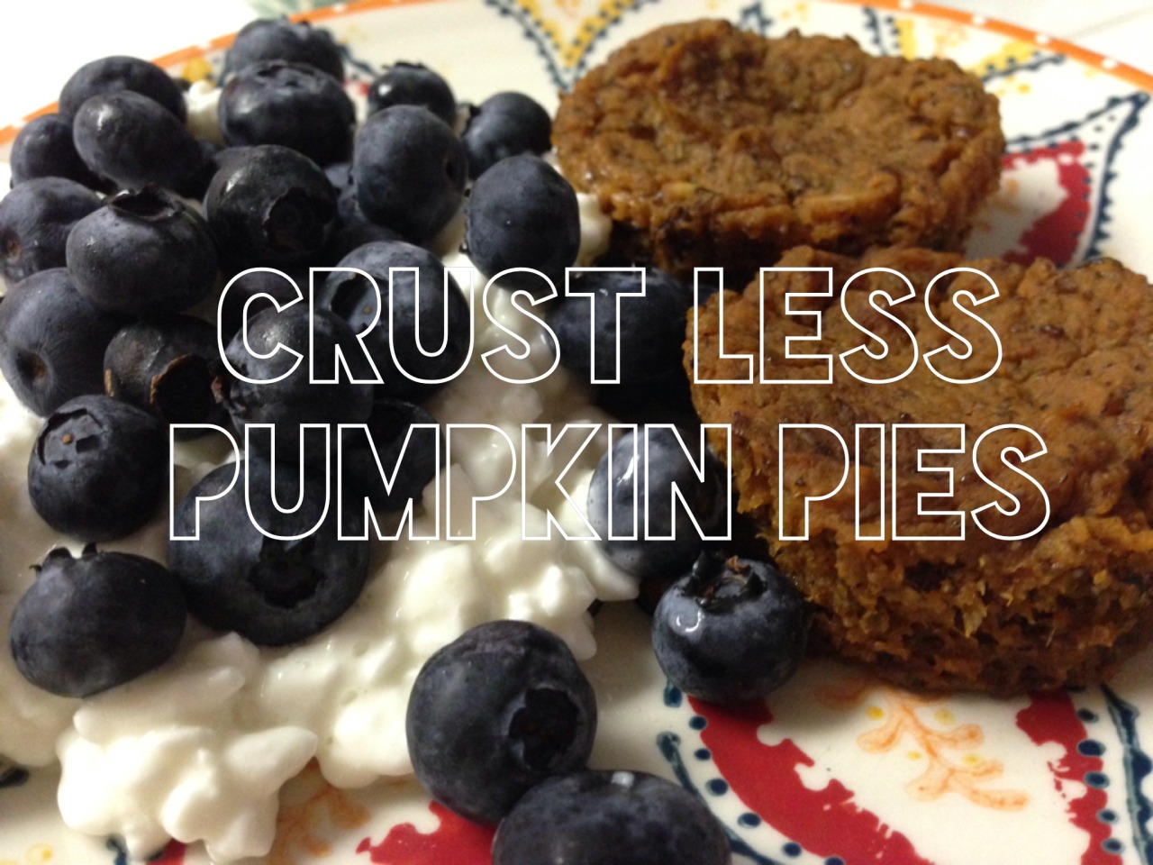 I made the recipe for Crustless Pumpkin Pies from Undressed Skeleton with a few variations yesterday. They were so delicious and only 45 calories per pie! I paired them with some blueberries and cottage cheese for breakfast and I had a happy...