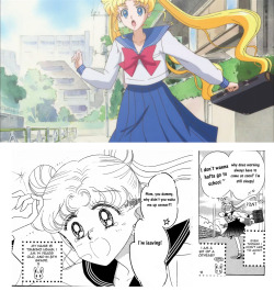 lyrhiamoon:  Sailor Moon Manga / Sailor Moon Crystal Comparaison. I.AM.SO.EXCITED.TO.SEE.IT. (manga scans from missdreamsubs anime caps by me) 
