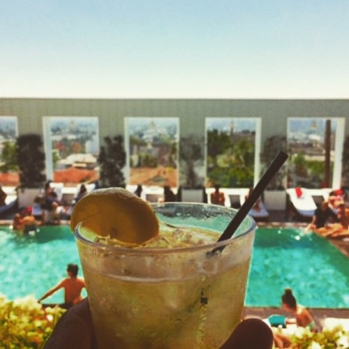 ……..pool party getting started. Shout out to DJ for the hook up. If your LA come thru SkyBar. (at Sky Bar @ Mondrian Hotel)