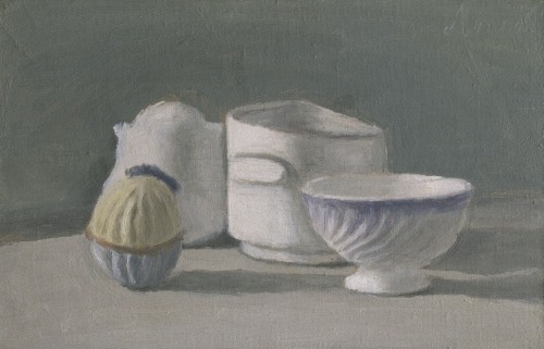  “I am essentially a painter of the kind of still-life composition that communicates a sense o