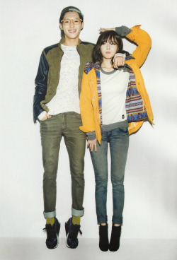 koreanmalemodels:  Hong Yoonjae and HyunA for G by GUESS, fall 2013