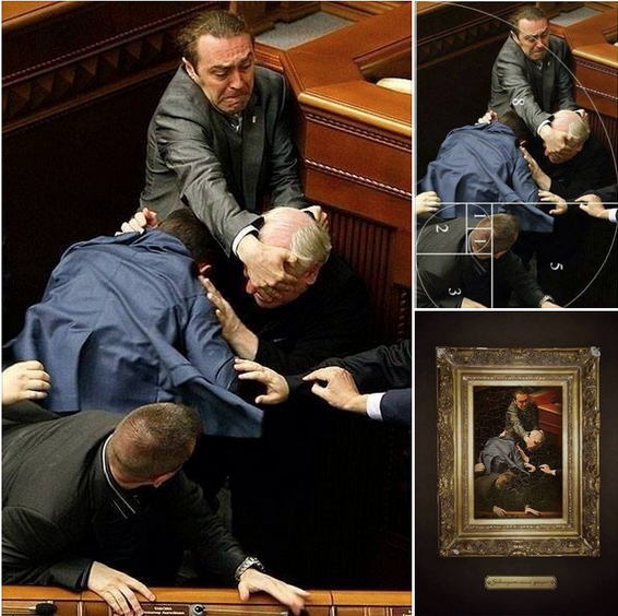 heyfunniest:  Someone took a candid photo of a fight in Ukranian Parliament that