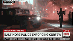 sandboxsimba:  cloudkickincrysis:  micdotcom:  Shocking video shows a Baltimore protester disappear into a crowd of police Following hours of peaceful demonstrations, Baltimore police Commissioner Anthony Batts pronounced the city “stable” at a news
