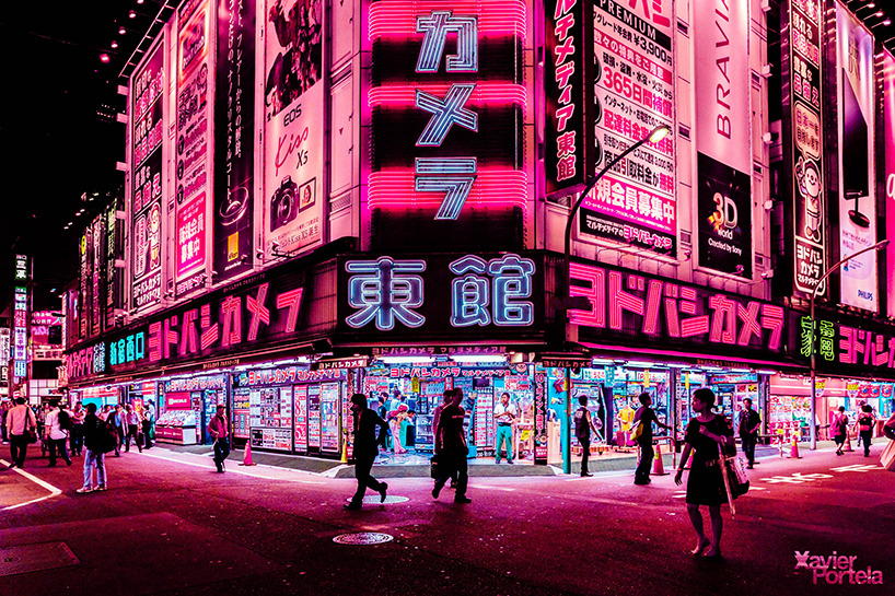 duckcity:  archatlas:    Tokyo’s Pink Glow   Xavier Portela takes us on a visual