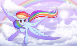 pastelmistress:  I drew Rainbow Dash because