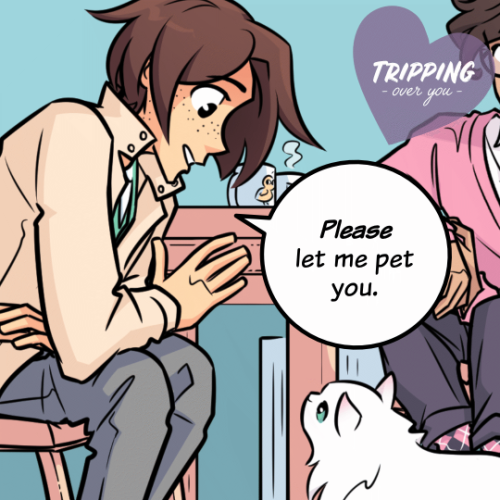 New page up for TRIPPING OVER YOU!♥ First Page Psst— our patrons on Patreon get each page one update