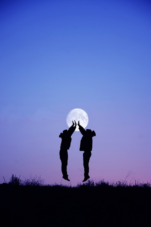 wolverxne:  Playing under the moon | by: [Adrian Limani]