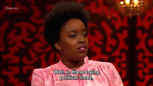 taskmastercaps:[ID: Three screencaps of Lolly Adefope on Taskmaster, saying, “Well, in these trying 