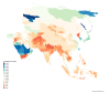 GDP per capita in Asia