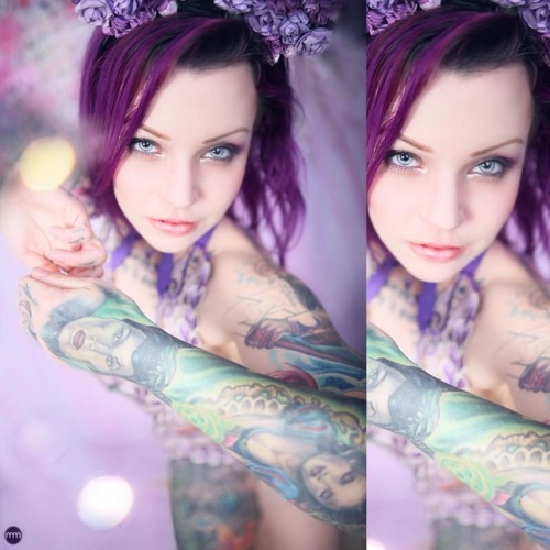 From my POP series, lilac queen @cyn_vicious She&rsquo;s wearing a lilac design by @dutchess_lin