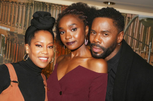 directedbybjenkins:Kiki Layne, Stephan James, Barry Jenkins, Colman Domingo and Regina King at a pho