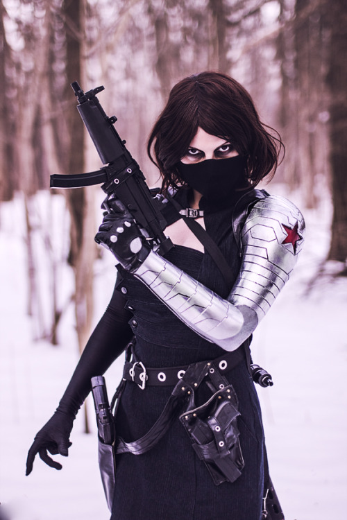 a-twins:Winter Soldier/Bucky cosplay.Winter Soldier/Bucky by Evgenia a.k.a. mercury. (A-Twins a.k.a.