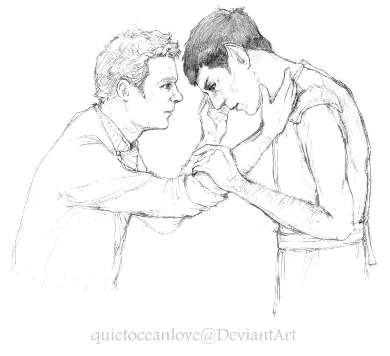 Relearning You
Well, I know I haven’t been doing fanart as much but I couldn’t forget about the OMS Challenge! Sometimes (all the time, actually) you just need to celebrate Old Married Spirk. Spock and Kirk growing old together… it’s a beautiful...