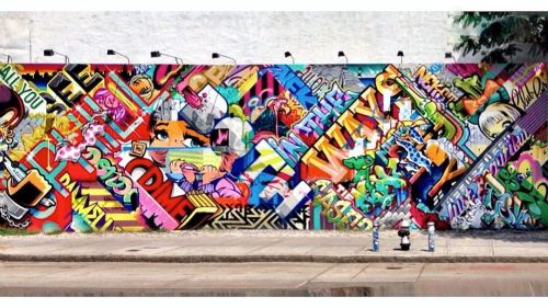 Classic work by Pose and Revok on the Houston Bowery Wall back in 2013.