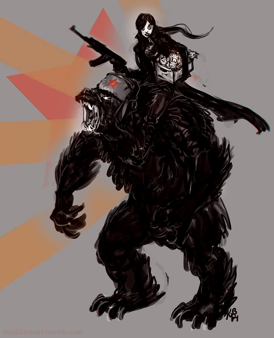 Mort's Art Blog — Russian werebear cavalry! Don't even ask, this is...