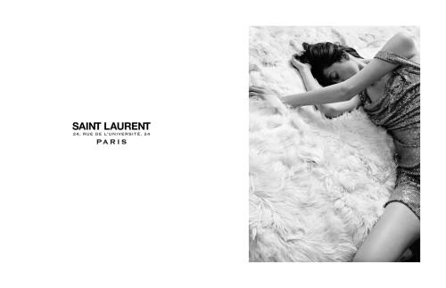 Saint Laurent permanent Ad campaign December 2015 Creative Director: Hedi SlimanePhotos: Hedi Sliman