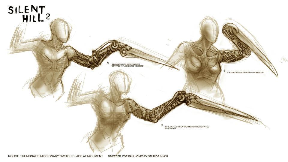 More detailed concept art and sketches for Silent