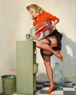 gameraboy: A Refreshing Lift by Gil Elvgren