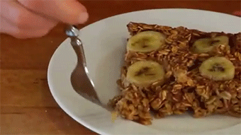  beautifulpicturesofhealthyfood:  Baked Banana Oatmeal - Clean &amp; Delicious®