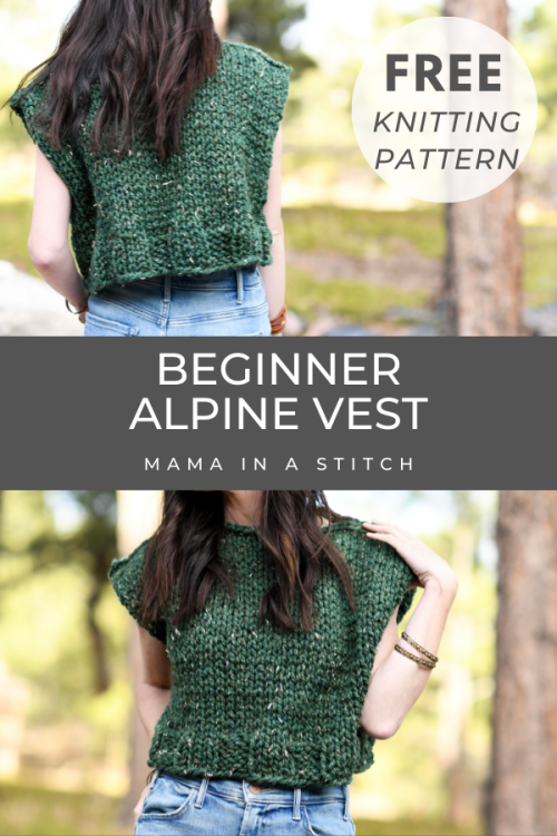 DIY Easy Alpine Vest Knitting PatternThis trendy vest will keep you cozy no matter the weather! We