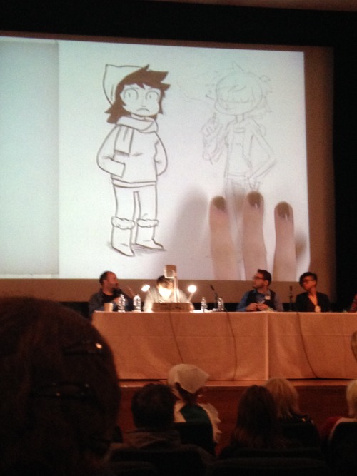 redvedev:Photos taken at Thought Bubble yesterday during the Sketching Spotlight panel, featuring Me