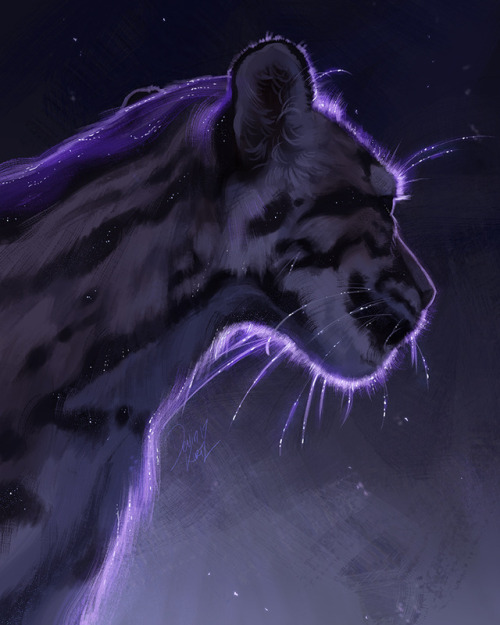 tamberella:A starry clouded leopard, I swear there’s a sky pun in there somewhere but I just can’t t