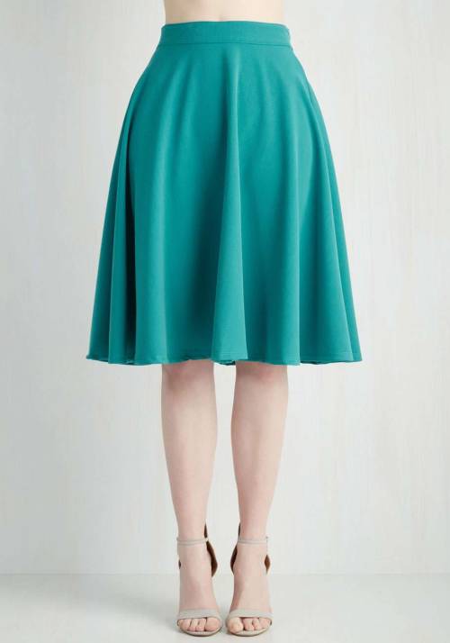 Bugle Joy Skirt in TealSee what&rsquo;s on sale from ModCloth on Wantering.