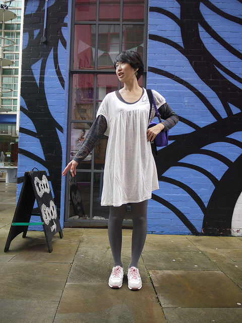 Sneakers Style 4: a Dress in the Same Color by triphopstress on Flickr.
