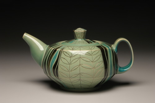 craftalliance: Dganit Moreno, Untitled Teapots and Untitled Teacup and Saucer.