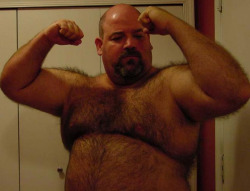 thebigbearcave:  bigbearlover6:  bulldogbear607:  A dream cum true  Hello I Love You … Will You tell me Your Name … ??? ♥♥♥  His arms are wicked, and his legs are strong When he’s naked my brain screams out this song   Dirk Grizzly is his