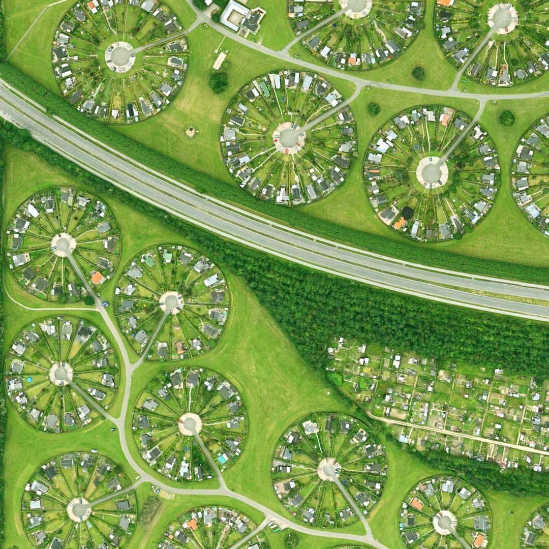 World Urban Planning Location Brondby Haveby Denmark In 1964