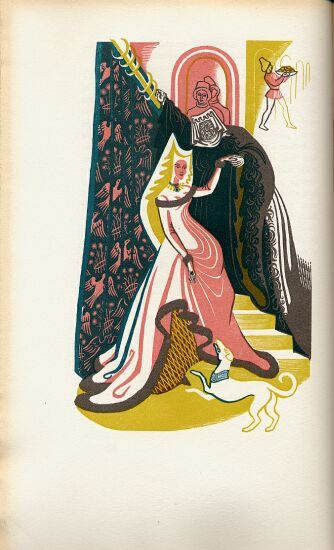 arthurian-mythia:  Golden Cockerel Press’  1952 Gawain and the Green Knight featuring lov