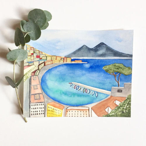 Naples Original Illustration //megbentley