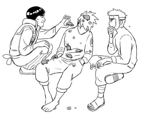shittilydrawing:hi uh what the fuck was Naruto about again, good nice friends being nice and not fig