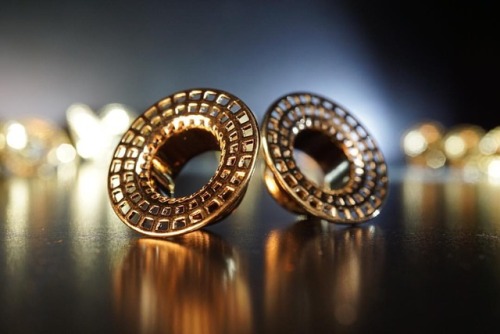 Black Hole by Tawapa. We have these beautiful gold plated earrings in 6g - 3/4”.. . . . #beautiful