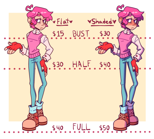 I’m opening up commissions! DM me here or on Instagram (@sweetbun_doodles) if you’re int
