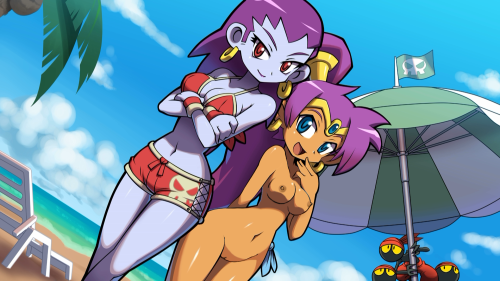 midnightplesures:  Magic in the air for everyone’s favorite Genie.  I need me some shantae