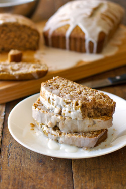 do-not-touch-my-food:  Gingerbread Loaves with Lemon Glaze