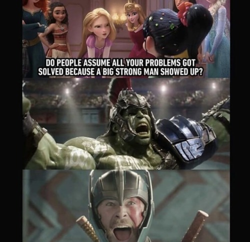 bebhemmo:Thor is a fucking Disney princess!!!(Credit to hero.diary on instagram)