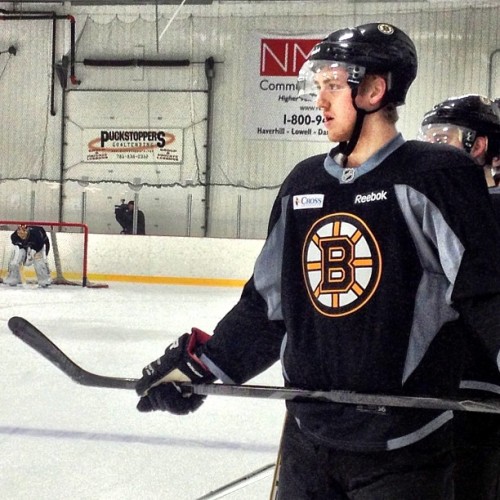 Dougie Hamilton looking more comfortable in the spoked-B every day. #Bruins