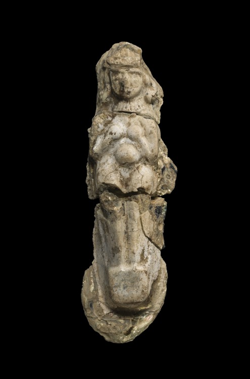  This pendant, one of the earliest types of glass found in Mesopotamia, may represent the goddess Is